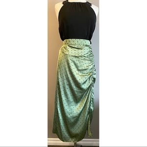 ❗️SALE❗️Zara Green Polka Dot Skirt - Size L